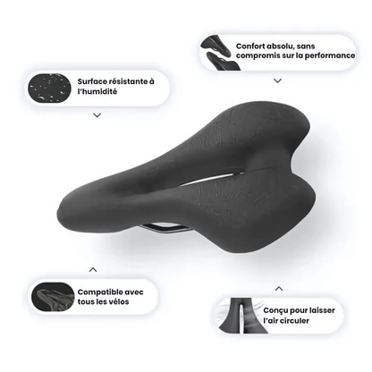 Selle Ergonomique Vélo Mousse Mémoire – Confort et Soulagement Optimal