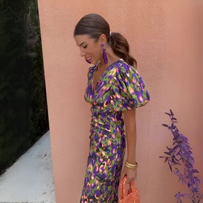 Robe d'été fluide et colorée femme