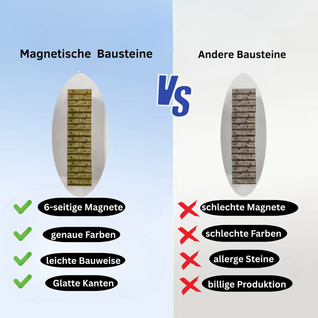 Magnetische Bauklötze für Kinder