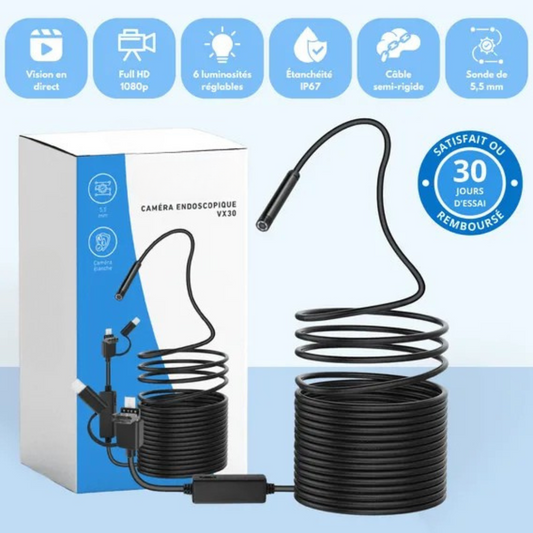 Wasserdichte HD-Endoskopkamera mit flexiblem Kabel