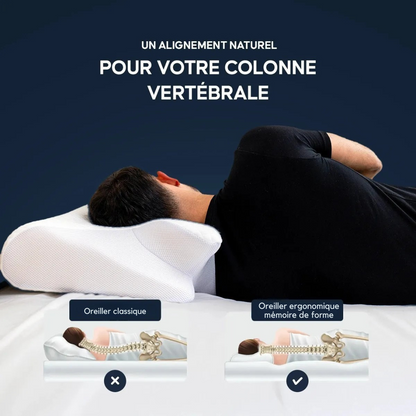 Oreiller ergonomique à mémoire de forme