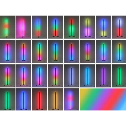 Lampe LED sur pied multicolore