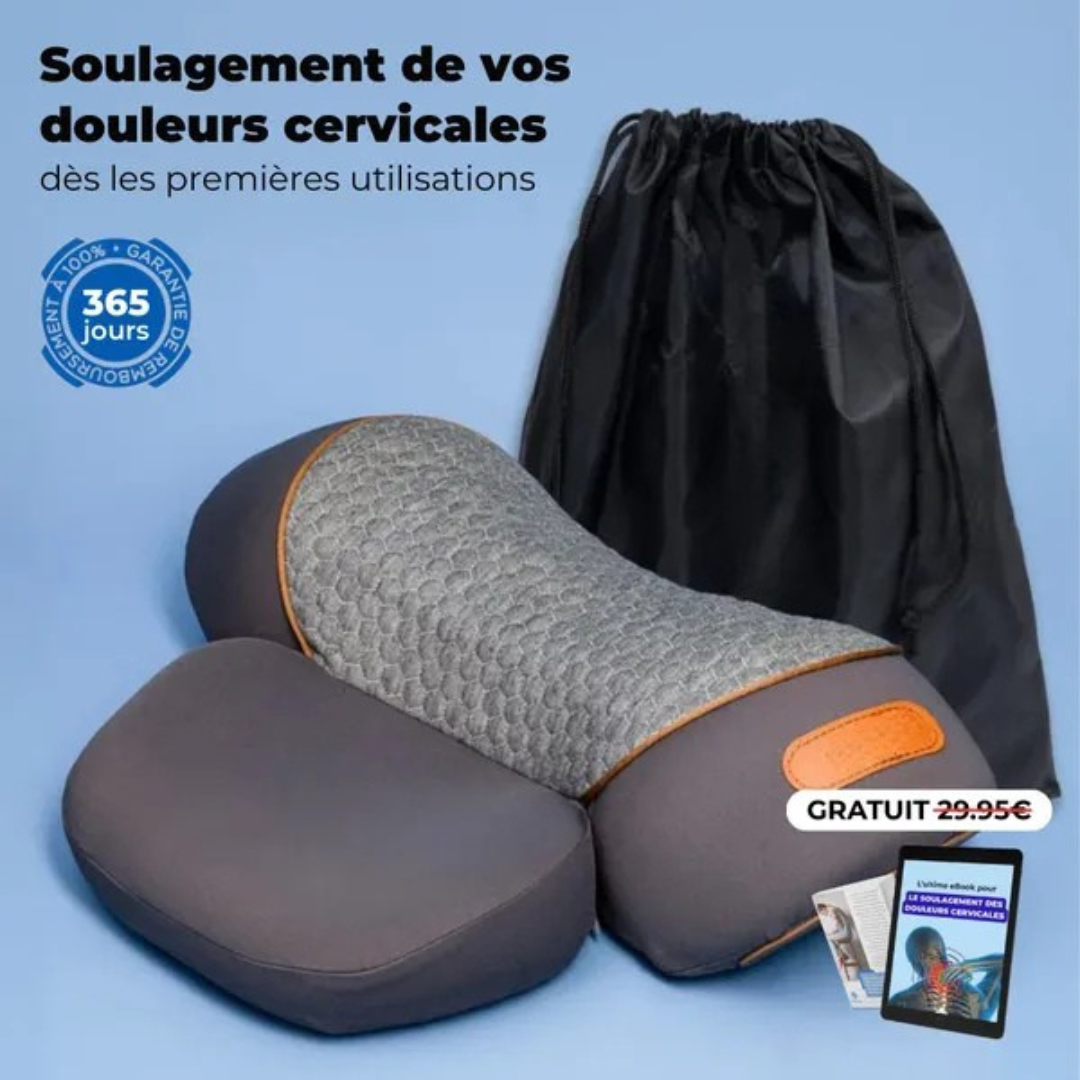 Oreiller ergonomique 3-en-1