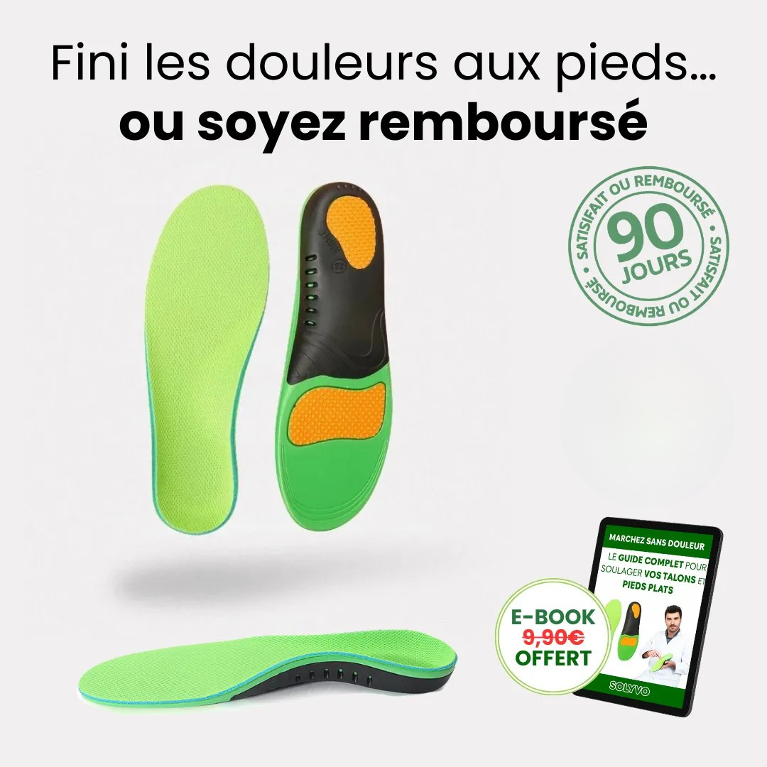 Semelles ergonomiques confortables