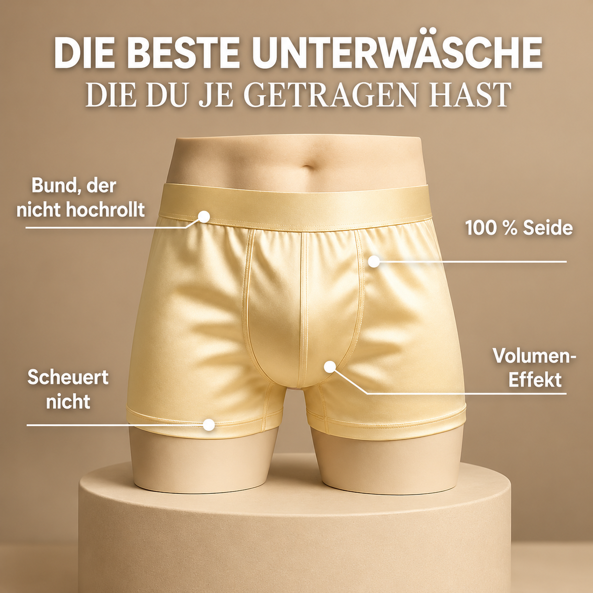 Boxer Homme en Soie