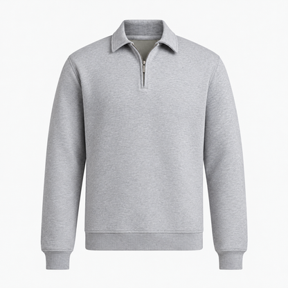 Pull Homme à Col Zippé