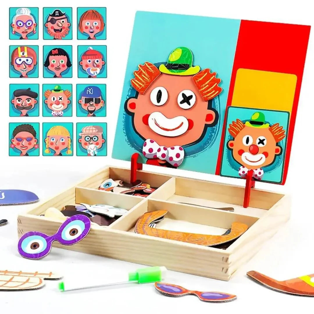 Montessori-Magnetpuzzle für Kinder