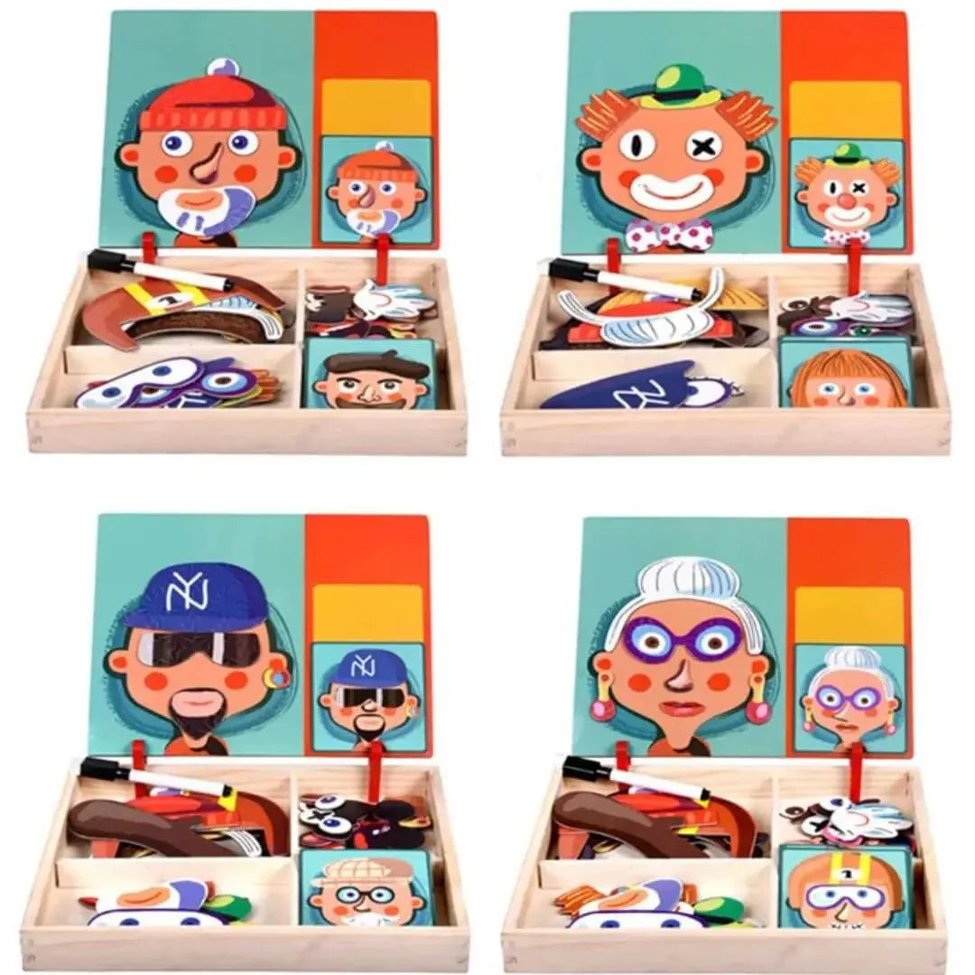 Montessori-Magnetpuzzle für Kinder