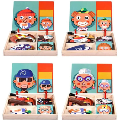 Montessori-Magnetpuzzle für Kinder