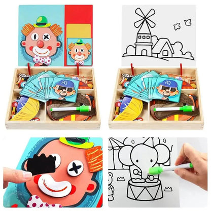 Montessori-Magnetpuzzle für Kinder