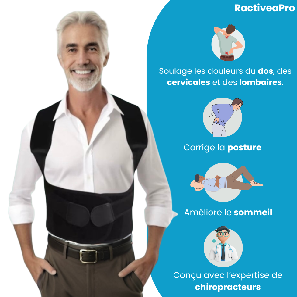 RactiveaPro | Corrige votre posture et apaise vos douleurs dorsales