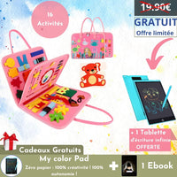 Rose : 16 activités + Ebook & Mini Tablette Color Pad OFFERTS