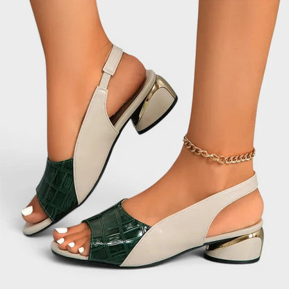 Sandales à petits talons femme élégantes et confortables