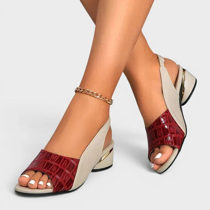 Sandales à petits talons femme élégantes et confortables