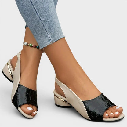 Sandales à petits talons femme élégantes et confortables