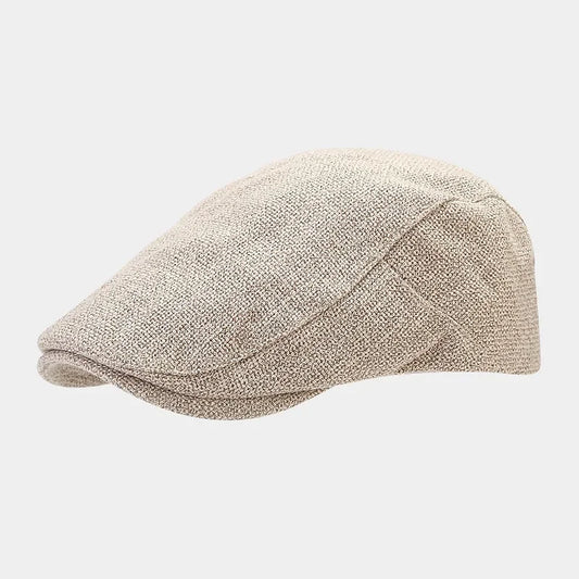 Casquette Plate Homme en Lin Respirant