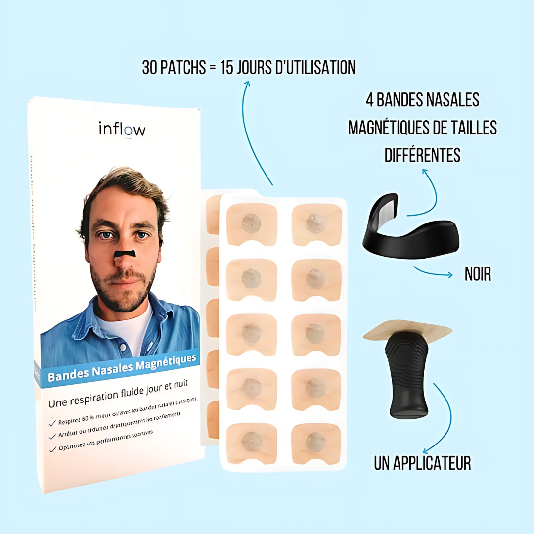 Kit de Bandes Nasales Magnétiques