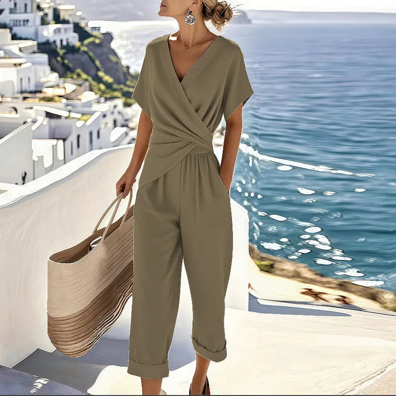 Ensemble Femme Élégant Beige