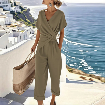 Ensemble Femme Élégant Beige