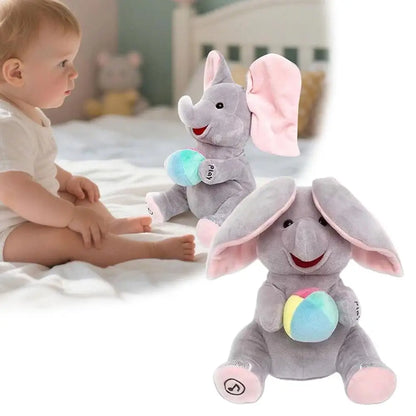 Peluche musicale éléphant pour bébé