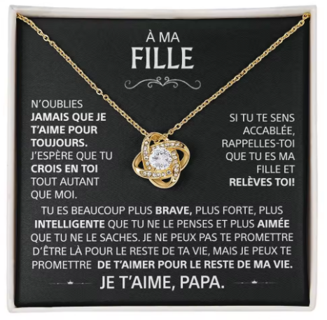 Collier "À Ma Fille"