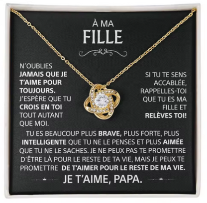 Collier "À Ma Fille"