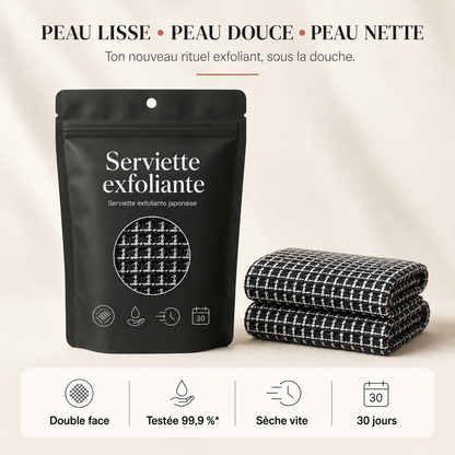 Doppelseitiges Körperpeeling-Tuch