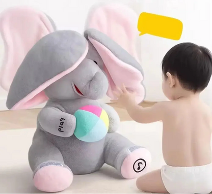 Peluche musicale éléphant pour bébé