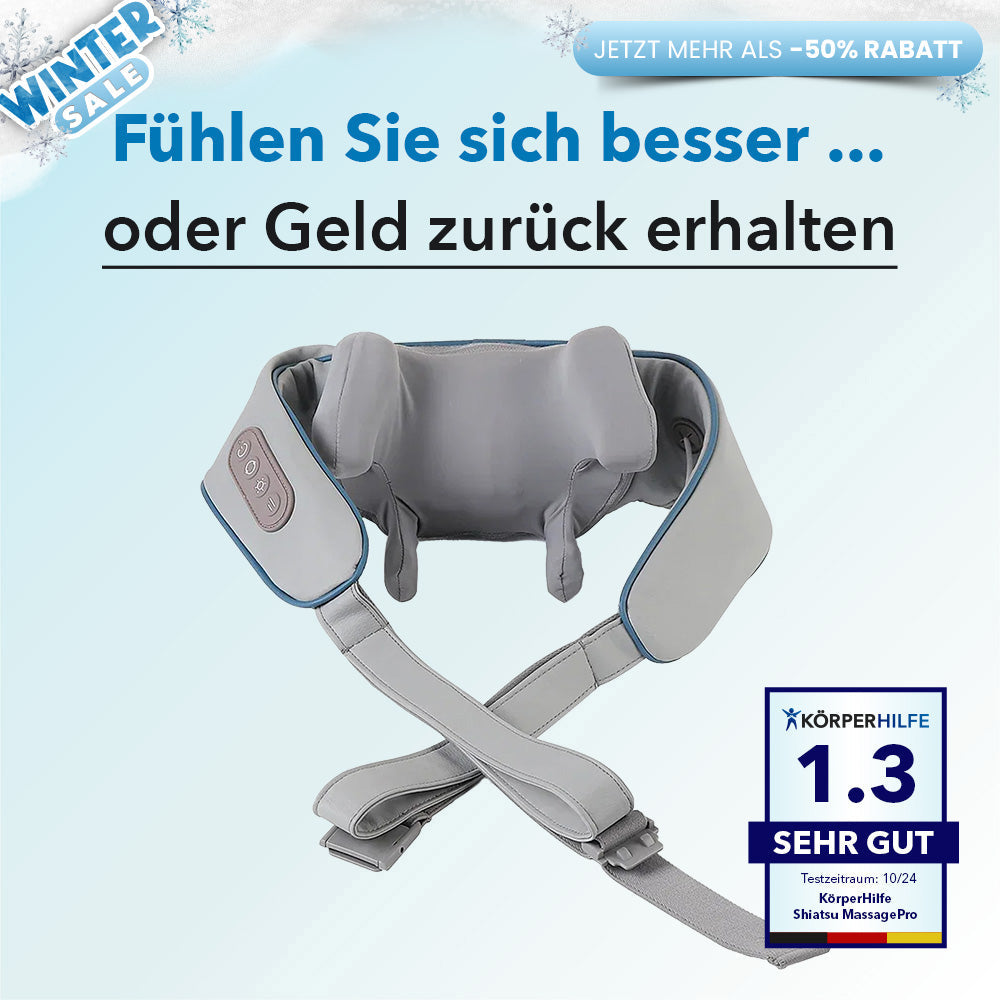 KörperHilfe® Shiatsu MassagePro - Intelligentes Thermo-Massagegerät