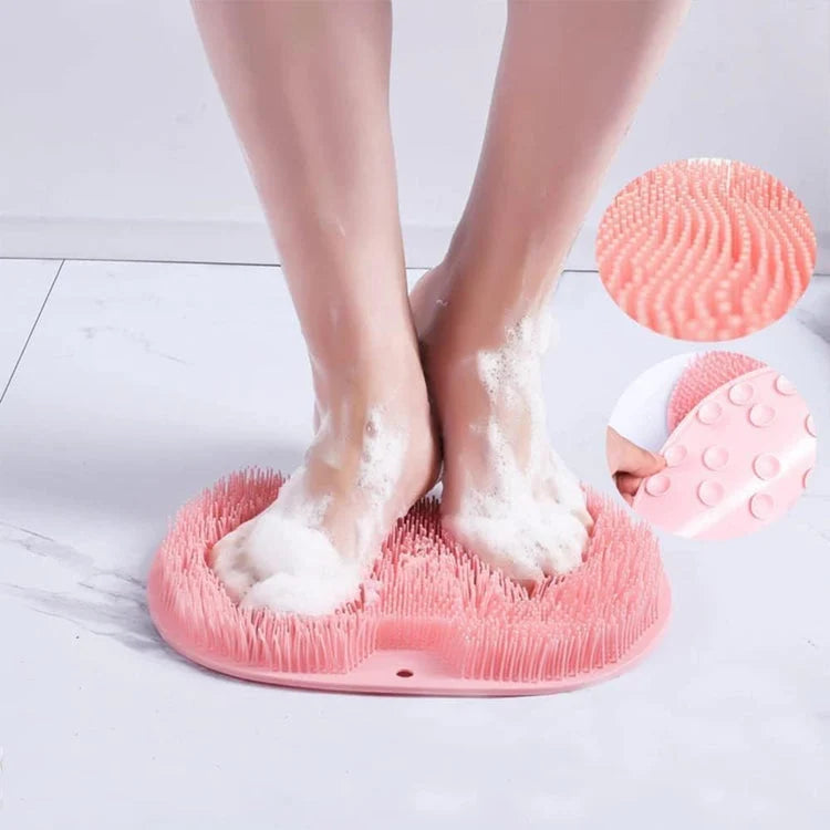 Tapis exfoliant silicone pieds