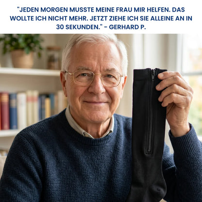 Kompressionsstrümpfe mit Reißverschluss