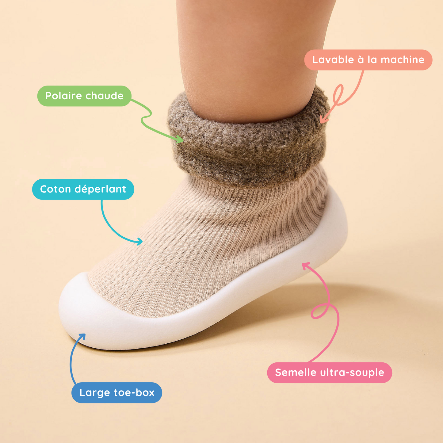 Chaussures souples d'hiver pour enfant