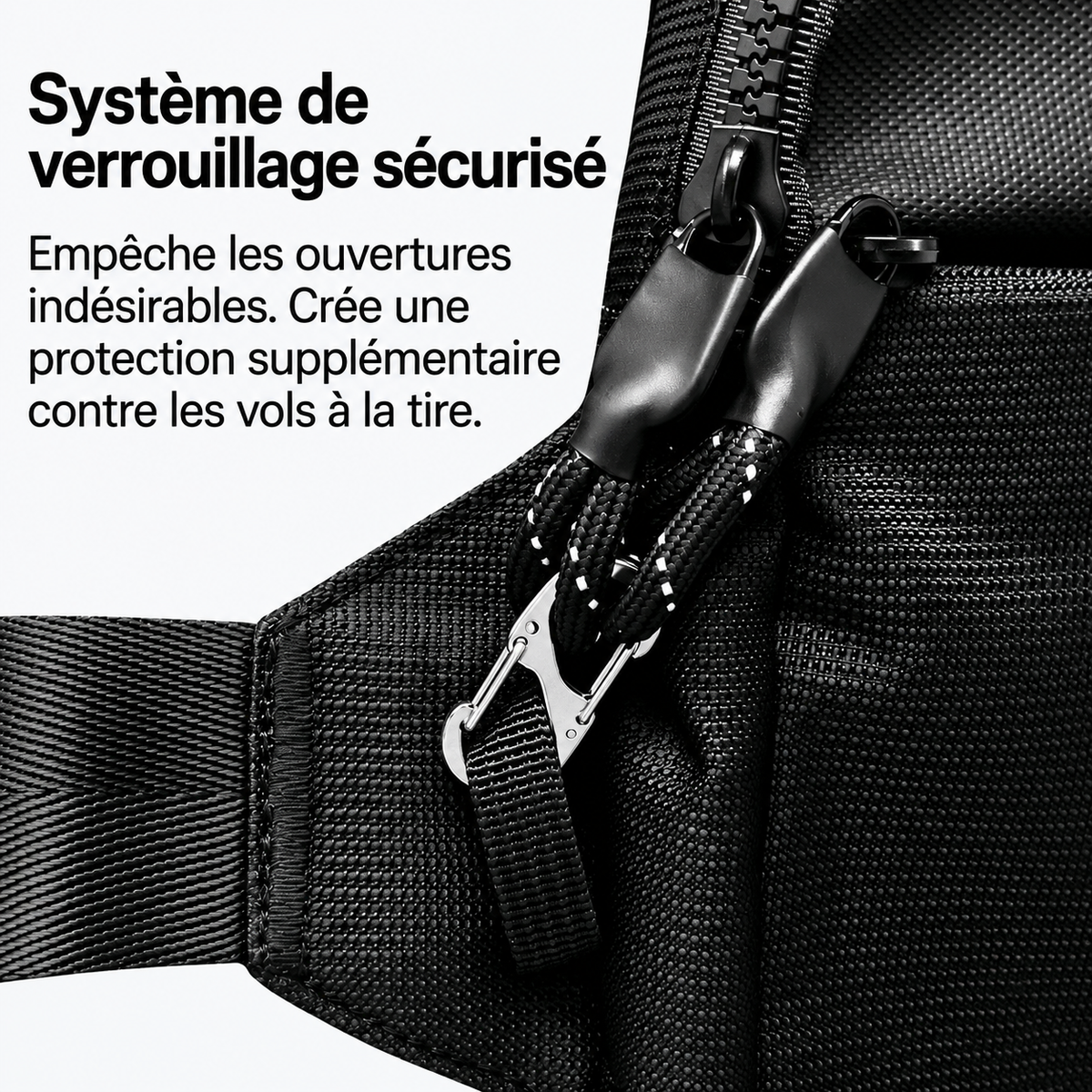 Sac bandoulière antivol compact avec protection RFID