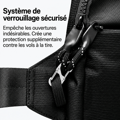 Sac bandoulière antivol compact avec protection RFID