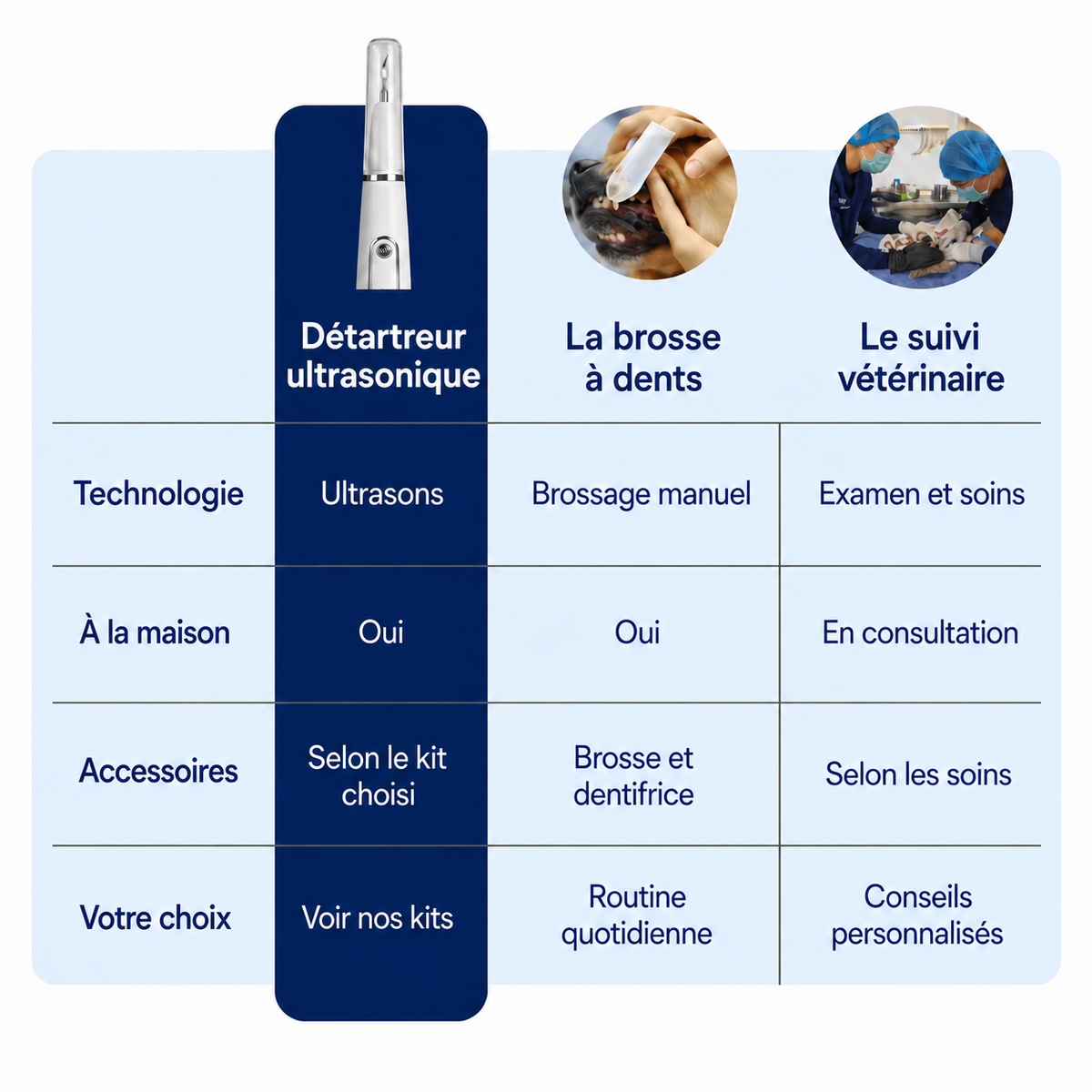 Détartreur ultrasonique pour chien