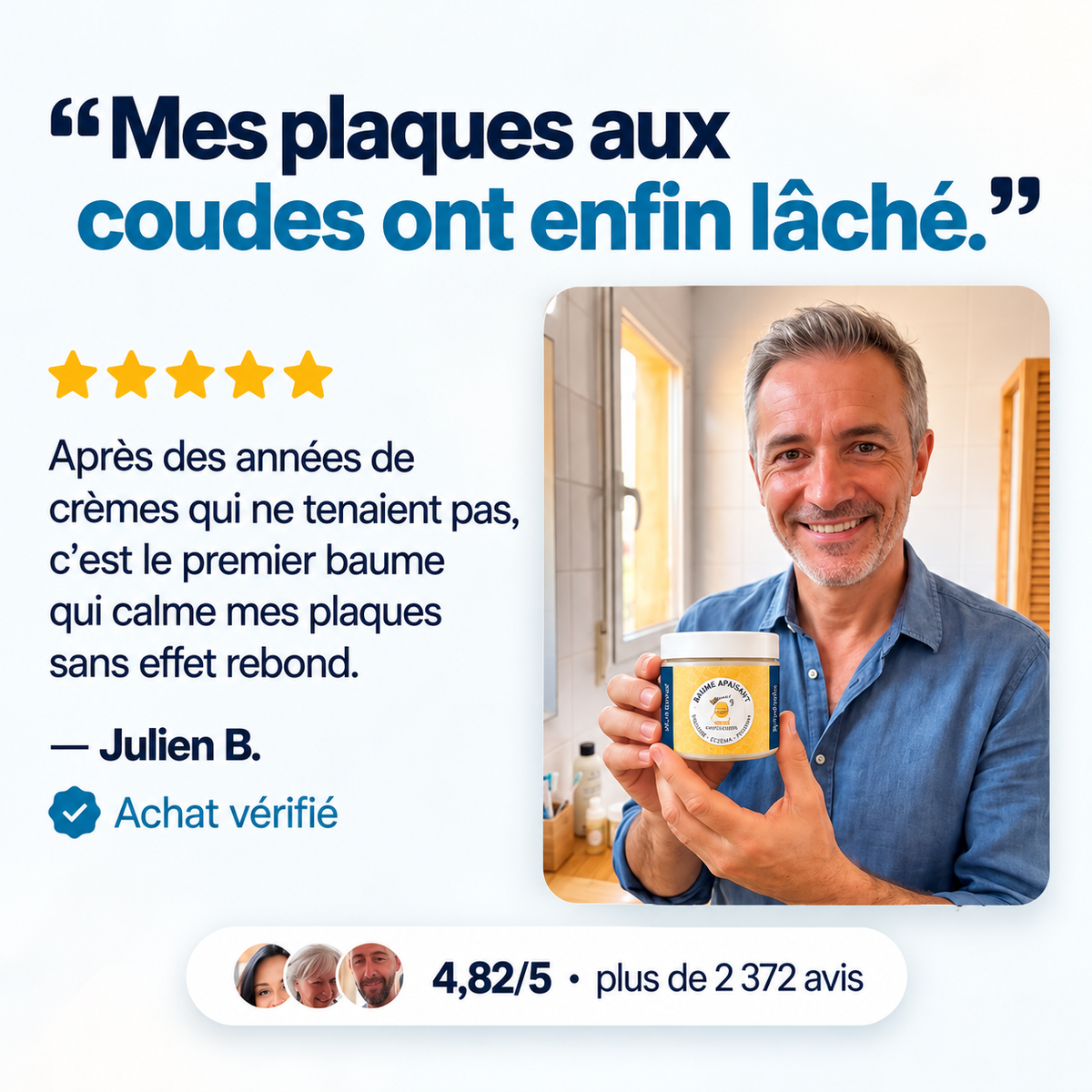 Baume Naturel Apaisant Psoriasis au Propolis