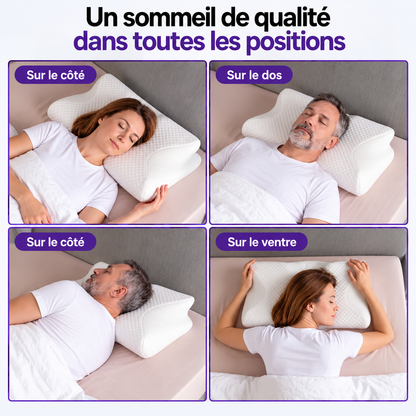 Oreiller Ergonomique Cervical à Mémoire de Forme