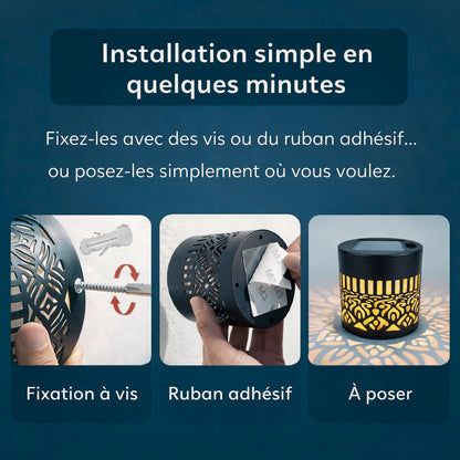 Lampe solaire décorative pour jardin