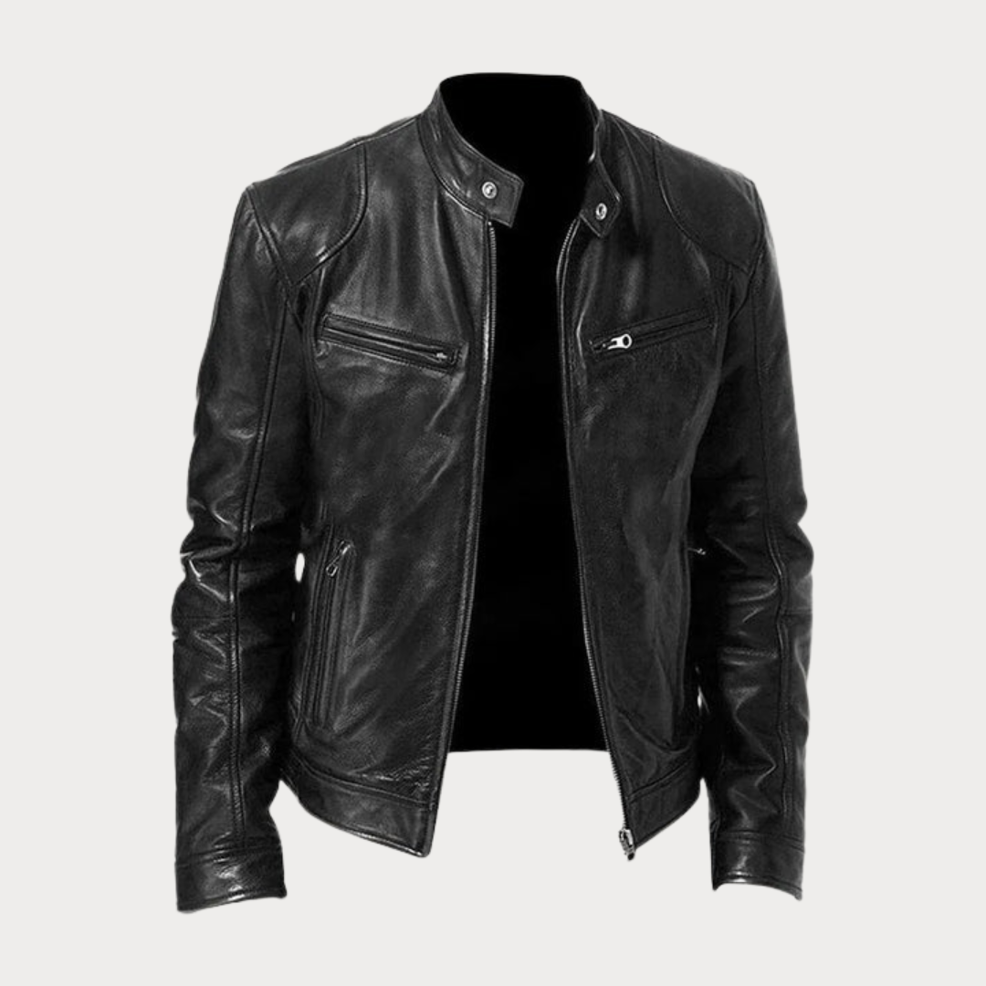 Veste en cuir homme élégante et confortable