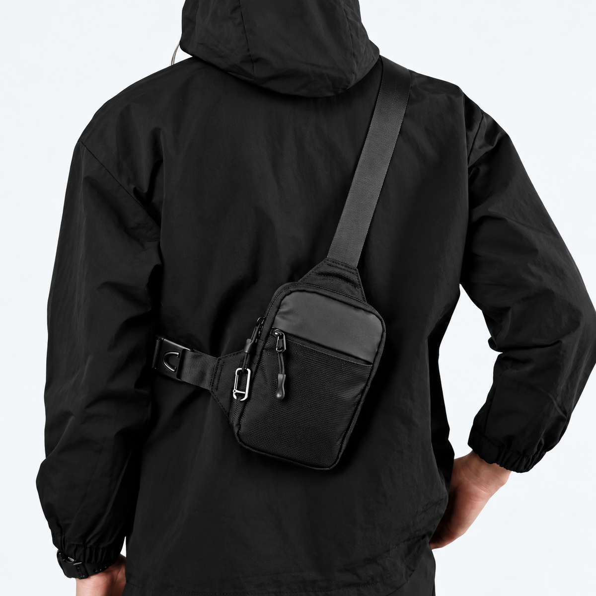 Sac bandoulière antivol compact avec protection RFID