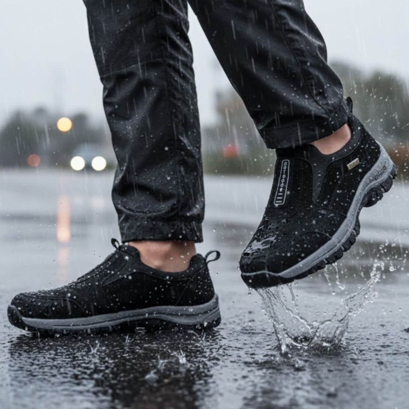 Rutschfeste Herrenschuhe, bequem und isolierend