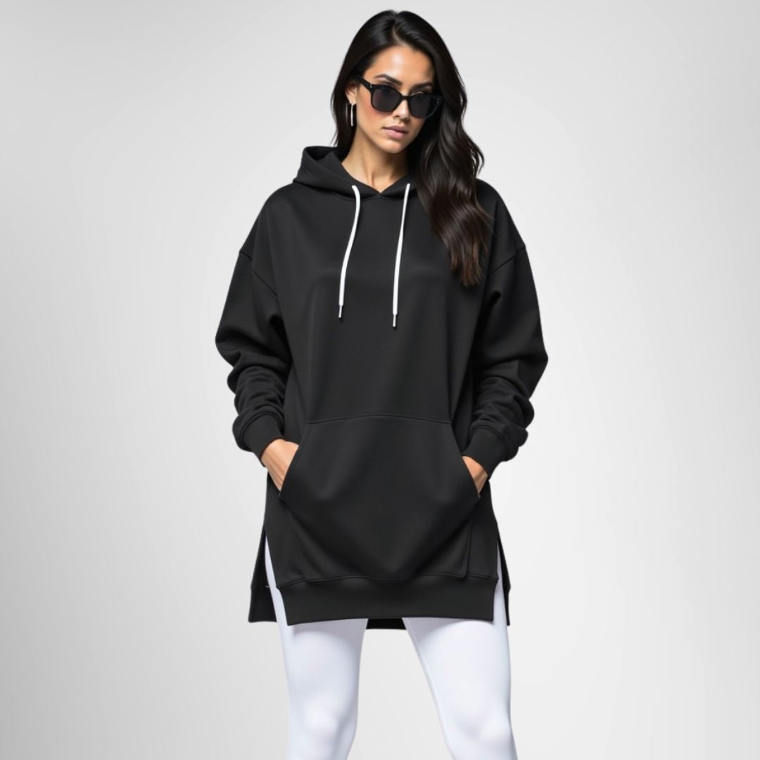 Robe à capuche oversize