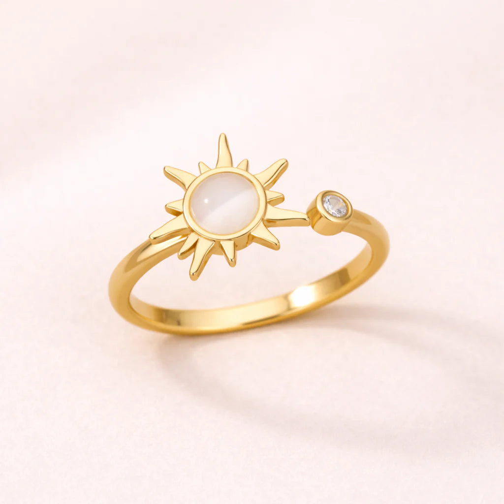 Anti-Stress-Ring mit Sonnenmotiv