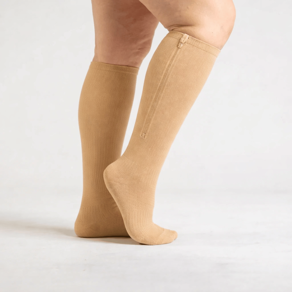 Kompressionsstrümpfe mit Reißverschluss