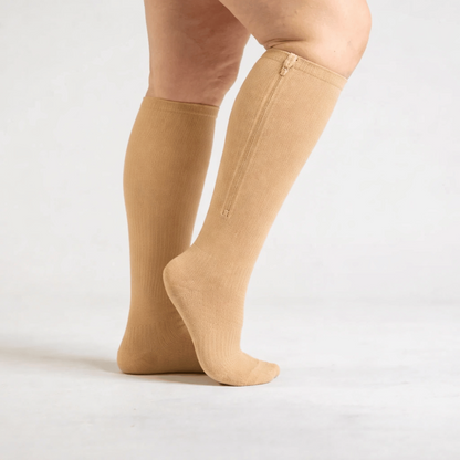 Kompressionsstrümpfe mit Reißverschluss