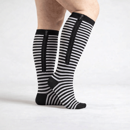 Kompressionsstrümpfe mit Reißverschluss