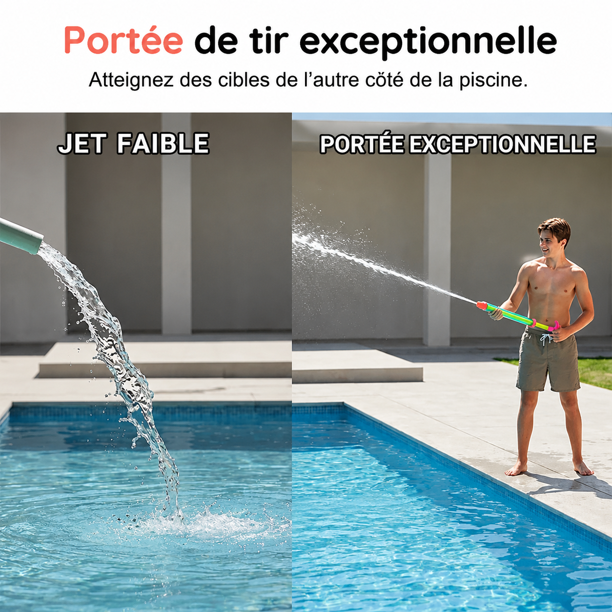 Wasserpistole mit großer Reichweite