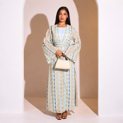 Elegantes Set aus Abaya und Kimono
