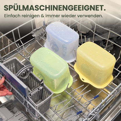 Wiederverwendbarer Silikonbehälter für Lebensmittel