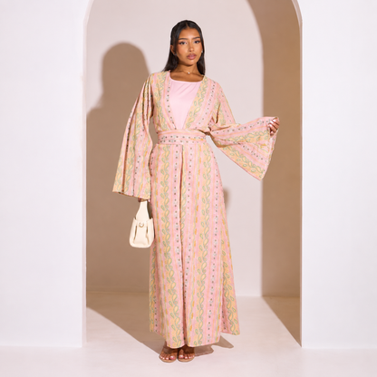 Elegantes Set aus Abaya und Kimono